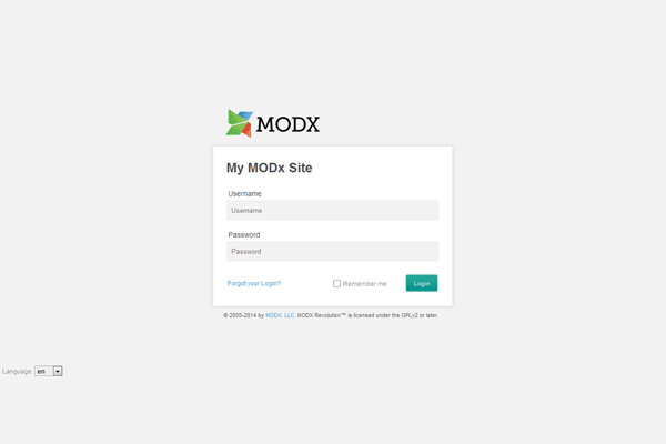screenshot-MODX