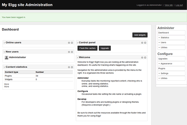 screenshot-Elgg 1