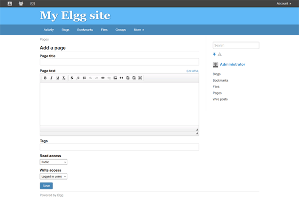 screenshot-Elgg 1