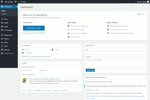 screenshot-WordPress 5.3