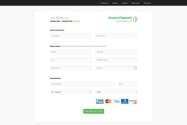 screenshot-Invoice Ninja 4