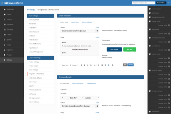 screenshot-Invoice Ninja 4