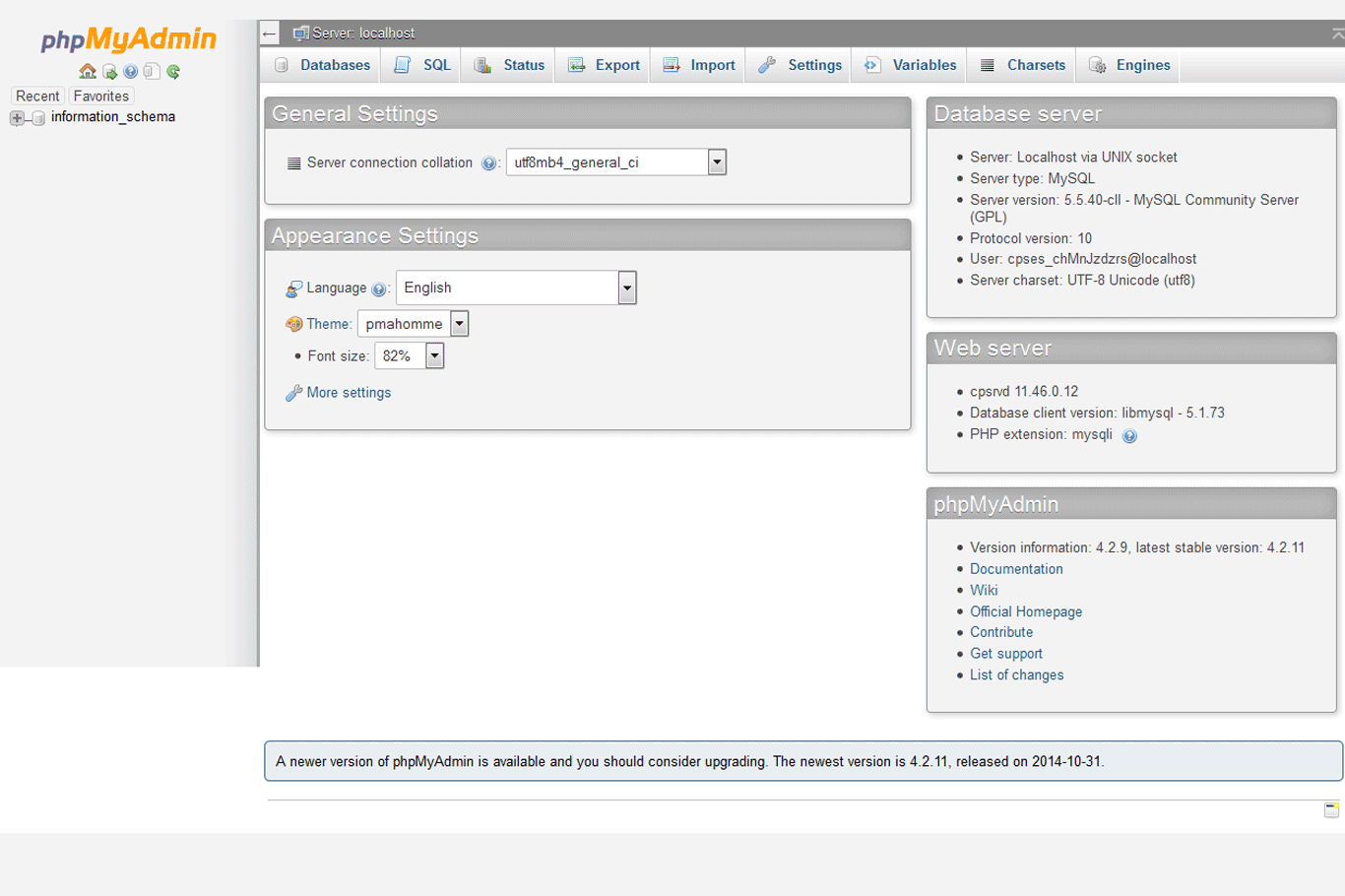 screenshot-phpMyAdmin 4.9