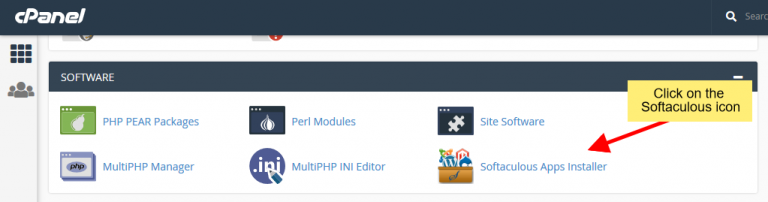 Install SitePad using Softaculous