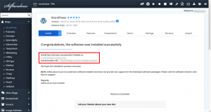 Install WordPress using Softaculous