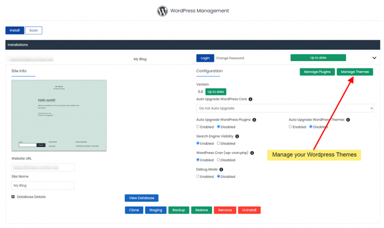WordPress Manager