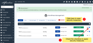 WordPress Manager Security Measures