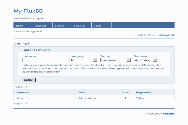 screenshot-FluxBB