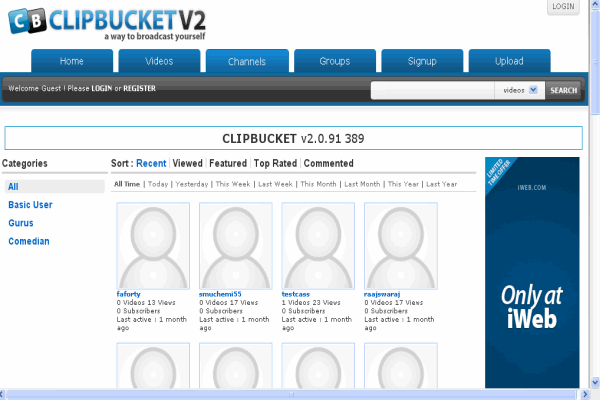 screenshot-ClipBucket