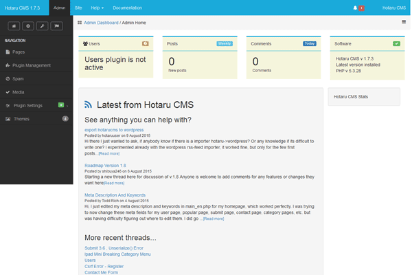 screenshot-Hotaru CMS