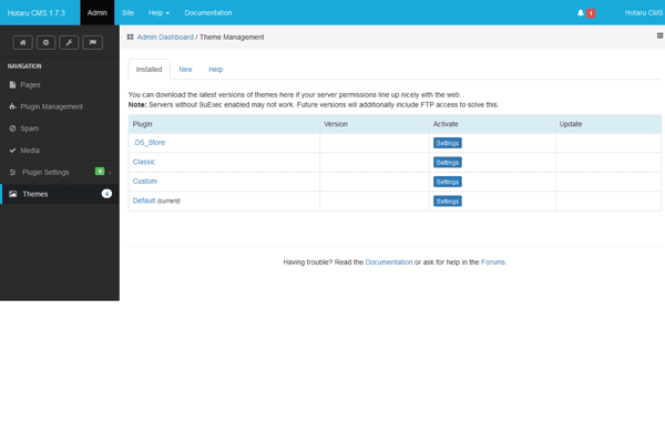 screenshot-Hotaru CMS