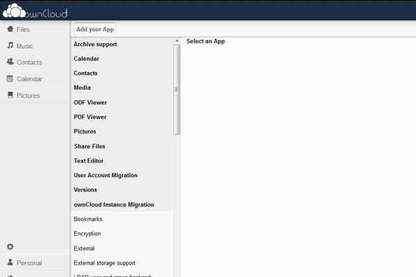 screenshot-ownCloud