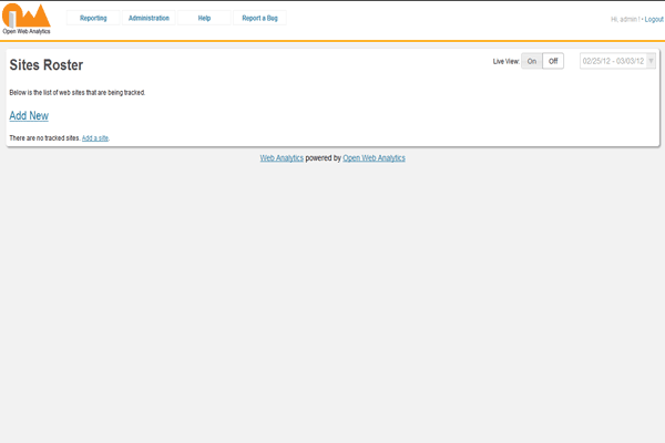 screenshot-Open Web Analytics