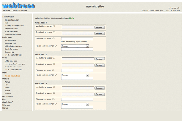 screenshot-webtrees