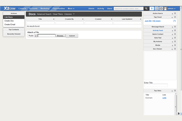 screenshot-X2CRM