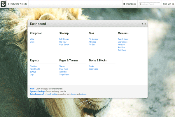 screenshot-Concrete CMS 5.6