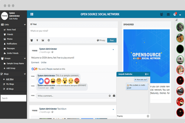 screenshot-Open Source Social Network