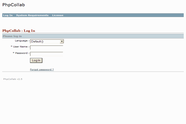 screenshot-phpCollab