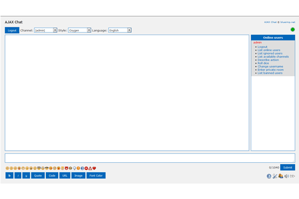 screenshot-AJAX Chat