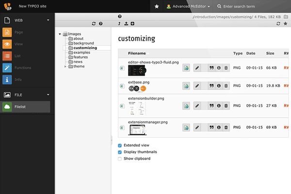 screenshot-TYPO3 12