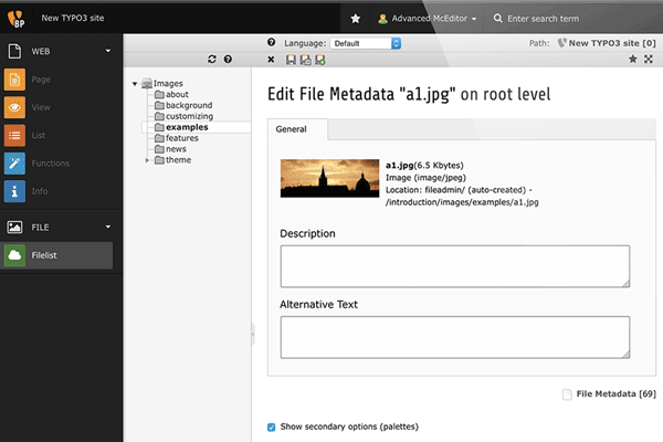 screenshot-TYPO3 12