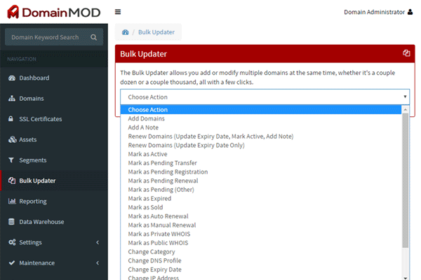 screenshot-DomainMOD