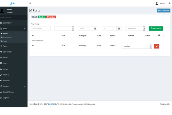 screenshot-GeniXCMS