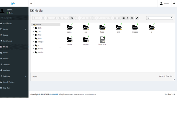 screenshot-GeniXCMS