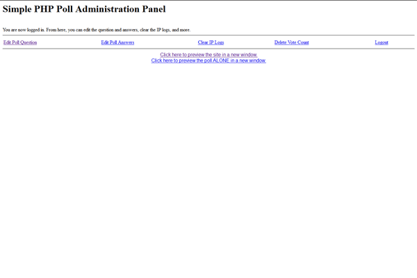 screenshot-Simple PHP Poll