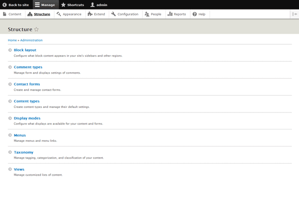 screenshot-Drupal Core 8