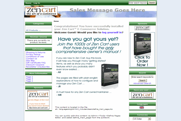 screenshot-Zen Cart