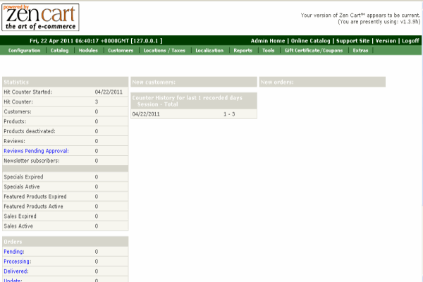screenshot-Zen Cart