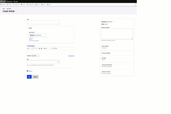 screenshot-Drupal Core 10