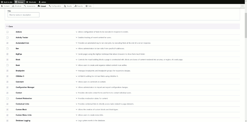 screenshot-Drupal Core 10