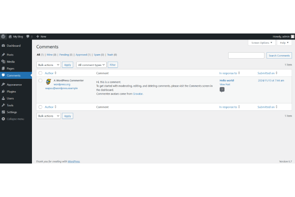 screenshot-WordPress 6.7