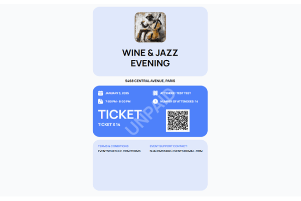 screenshot-Event Schedule