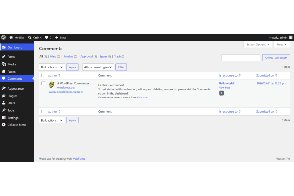 screenshot-WordPress 7.0