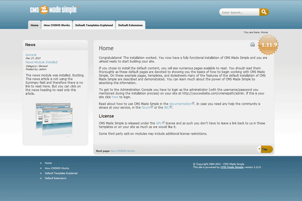 screenshot-CMS Made Simple