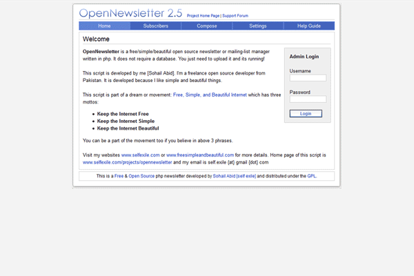 screenshot-OpenNewsletter